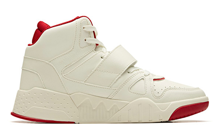Anta Life Series High-Top Sneakers 'White Red' 圖 2