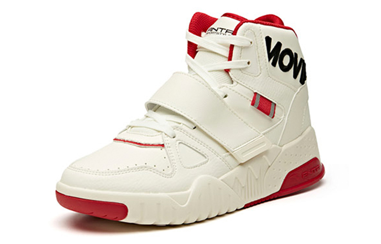 Anta Life Series High-Top Sneakers 'White Red' 圖 3