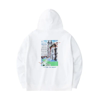 Anta Life Series Ivory White Graphic Hoodie Unisex Casual Fit 152418716-1