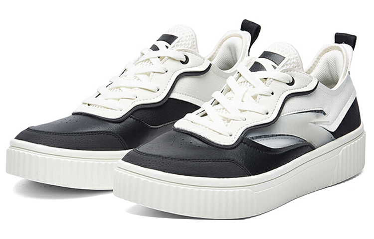 Anta Life Series Low-Top Casual Sneakers 'White Black' 圖 3