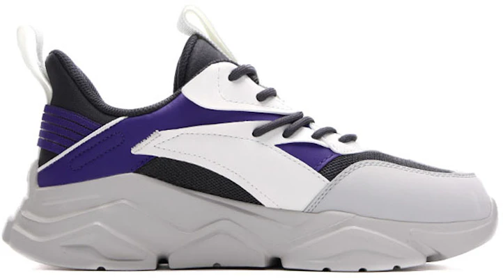 安踏生活系列輕便低幫運動休閒鞋男款灰白紫 Order 安踏生活系列輕便低幫運動休閒鞋男款灰白紫