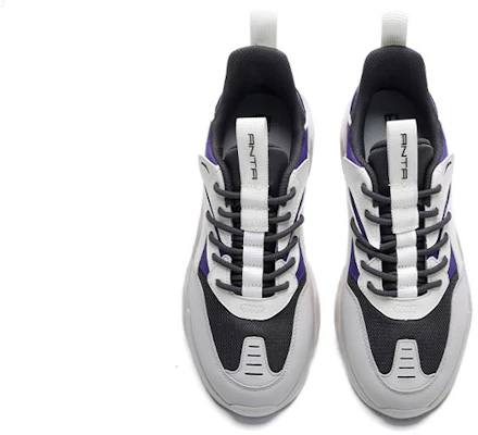 安踏生活系列輕便低幫運動休閒鞋男款灰白紫 Shop 安踏生活系列輕便低幫運動休閒鞋男款灰白紫