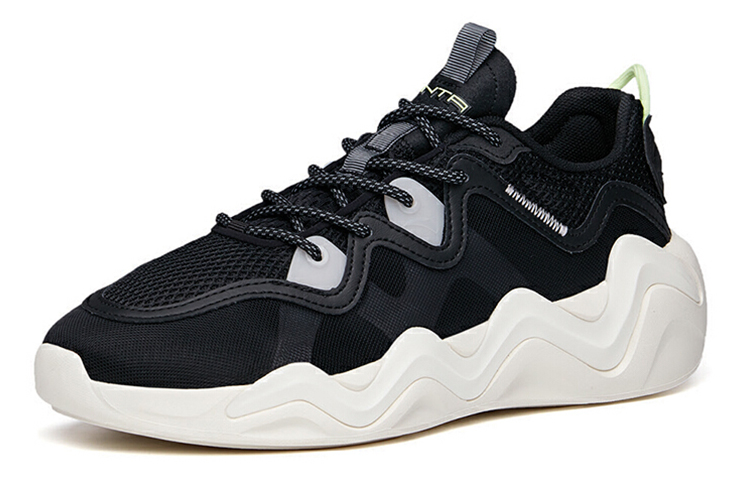 Order 安踏 生活系列 減震輕便 低幫 休閒運動鞋 男款 標準黑