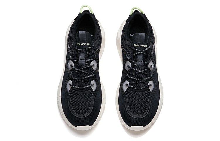 Lookbook 安踏 生活系列 減震輕便 低幫 休閒運動鞋 男款 標準黑