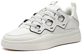 安踏 生活系列 平衡防滑耐磨 低幫 板鞋 男款 白黑 Order 安踏 生活系列 平衡防滑耐磨 低幫 板鞋 男款 白黑