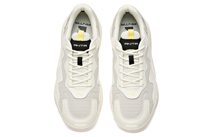 Lookbook 安踏 生活系列 輕便 低幫 運動休閒鞋 男款 白灰