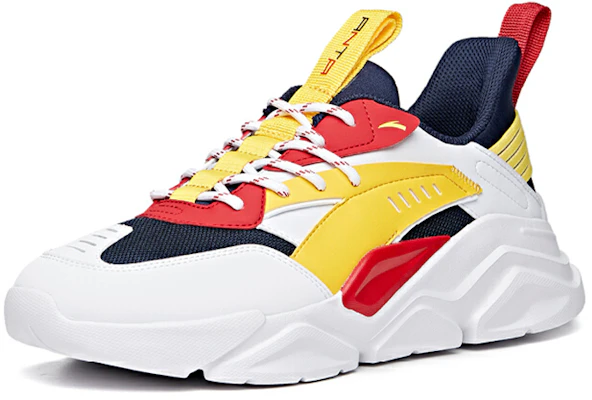 Anta安踏 生活系列 低帮 運動休閒鞋 男款 白黃紅 Order Anta安踏 生活系列 低帮 運動休閒鞋 男款 白黃紅