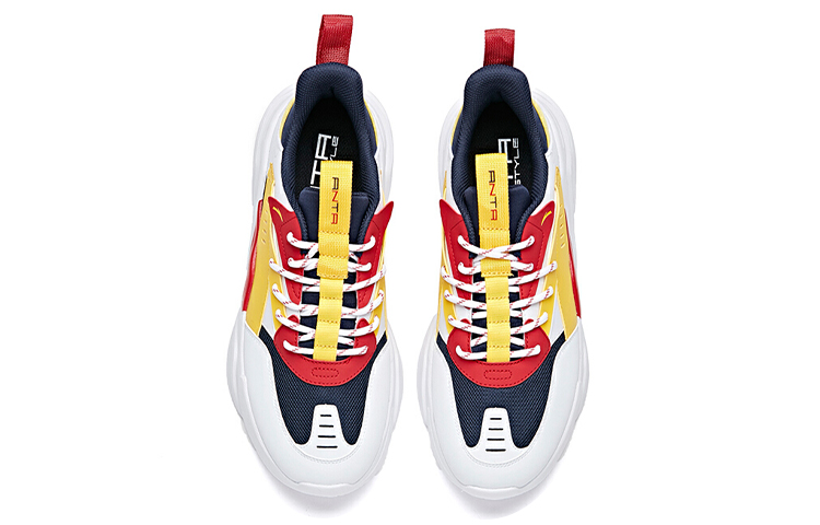 Lookbook Anta安踏 生活系列 低帮 運動休閒鞋 男款 白黃紅