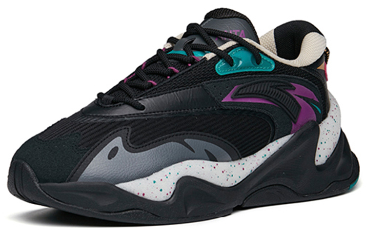 Lookbook 安踏 生活系列 脈衝 休閒耐磨老爹鞋 黑紫