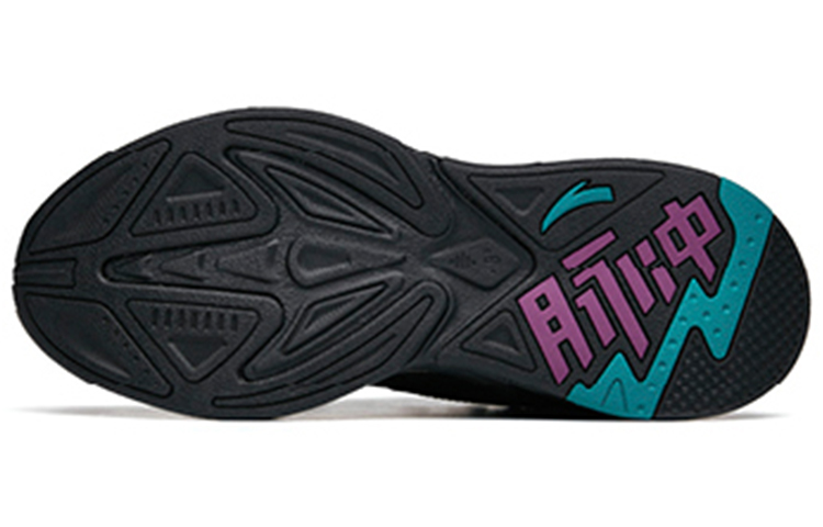 Details for 安踏 生活系列 脈衝 休閒耐磨老爹鞋 黑紫