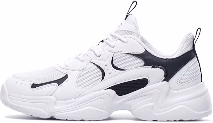 安踏生活系列復古百搭簡約休閒老爹鞋 白黑 Buy 安踏生活系列復古百搭簡約休閒老爹鞋 白黑