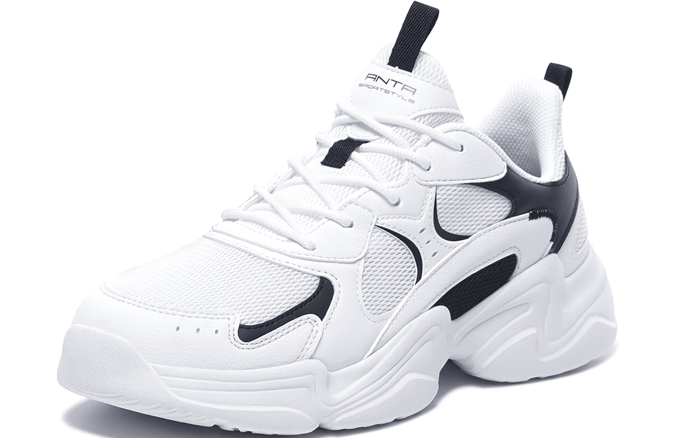 Anta Life Series Retro 'Simple Casual Dad Shoe White Black' 圖 3