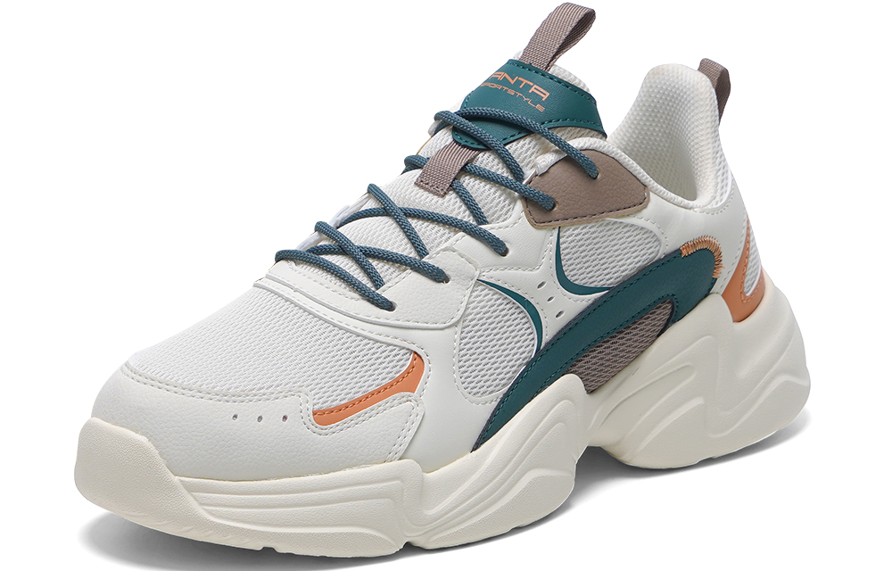 Lookbook アンタ ライフ シリーズ レトロ ロー 'ベージュ グリーン' 111938822R-22 111938822R-22