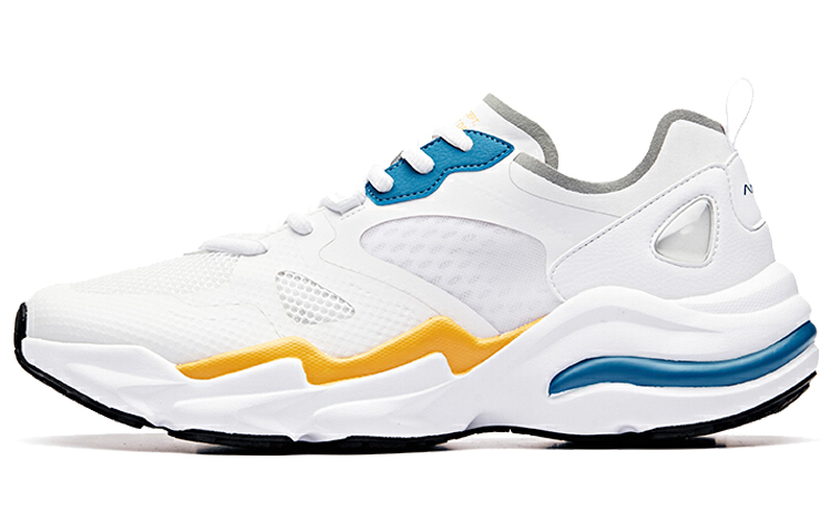 Anta Life Series Retro Running Shoes 'White Blue Yellow' 91928880-1