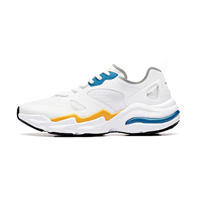 Anta Life Series Retro Running Shoes 'White Blue Yellow'