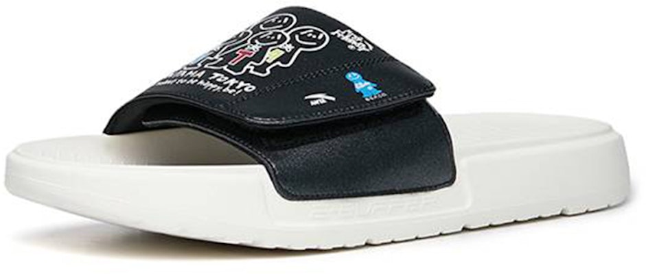Anta安踏 生活系列 透氣沙灘拖鞋 黑白 Lookbook Anta安踏 生活系列 透氣沙灘拖鞋 黑白