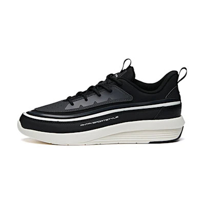 Anta Life Series Thick Sole Casual Shoes 'Black White Grey'