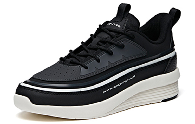 Anta Life Series Thick Sole Casual Shoes 'Black White Grey' 圖 2