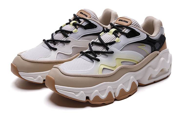 Anta Life Series Thick-Soled Dad Shoes 'Grey Brown' 圖 2