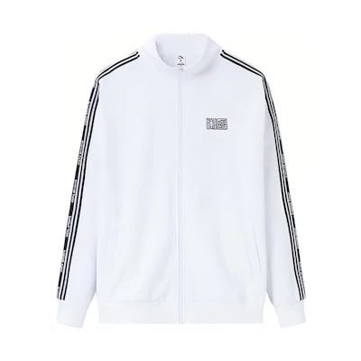 Anta Life Series Unisex Snow White Long-Sleeve Jacket with Stand Collar 972348709-1