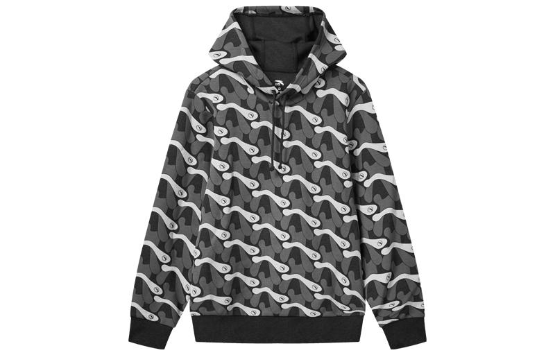 Anta Lifestyle Abstract Pattern Hoodie Unisex Gray 95948706-1