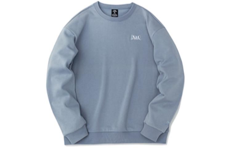 Anta Lifestyle Blue Logo Print Fleece Crewneck Sweatshirt Unisex 952248703-2