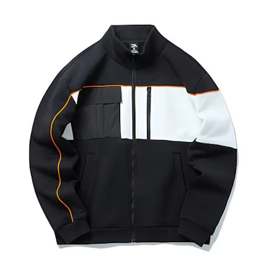 Anta Lifestyle Color-Block Fleece Jacket Black 152148739R-1