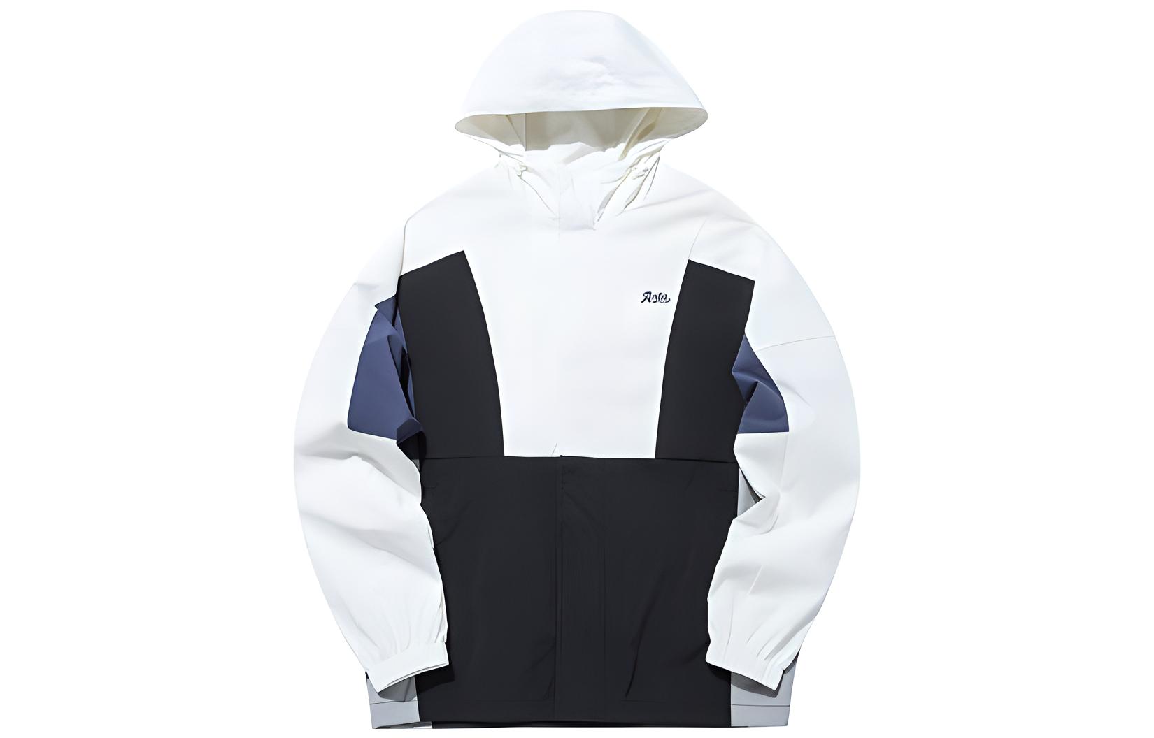 Anta Lifestyle Colorblock Logo Patch Full-Zip Hooded Jacket Men’s Multicolor 952138610-2