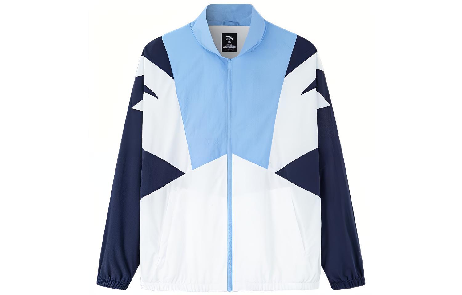 Anta Lifestyle Colorblock Zip Jacket Unisex Blue - Fall Collection 152238601-1