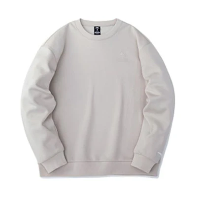 Anta Lifestyle Crewneck Fleece Sweatshirt Beige Unisex 952248709-1