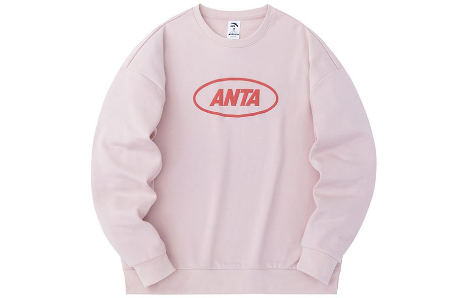 Anta Lifestyle Crewneck Fleece Sweatshirt Pink Unisex 972338702-3
