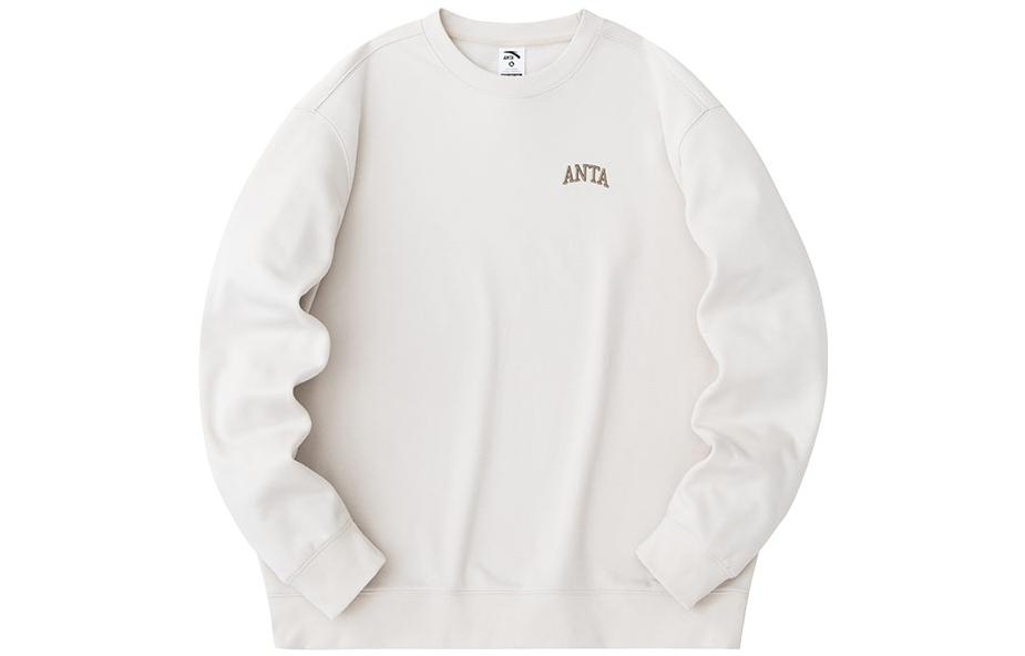 Anta Lifestyle Crewneck Loose Fit Sweatshirt Sand Grey 952348715-1