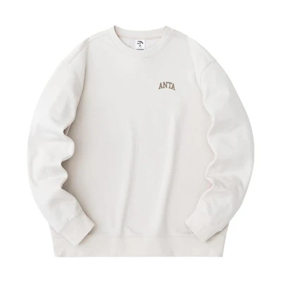 Anta Lifestyle Crewneck Loose Fit Sweatshirt Sand Grey 952348715-1