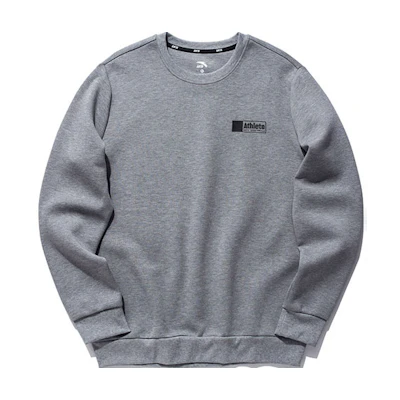 Anta Lifestyle Crewneck Pullover Sweatshirt Men’s Grey 95717729-1