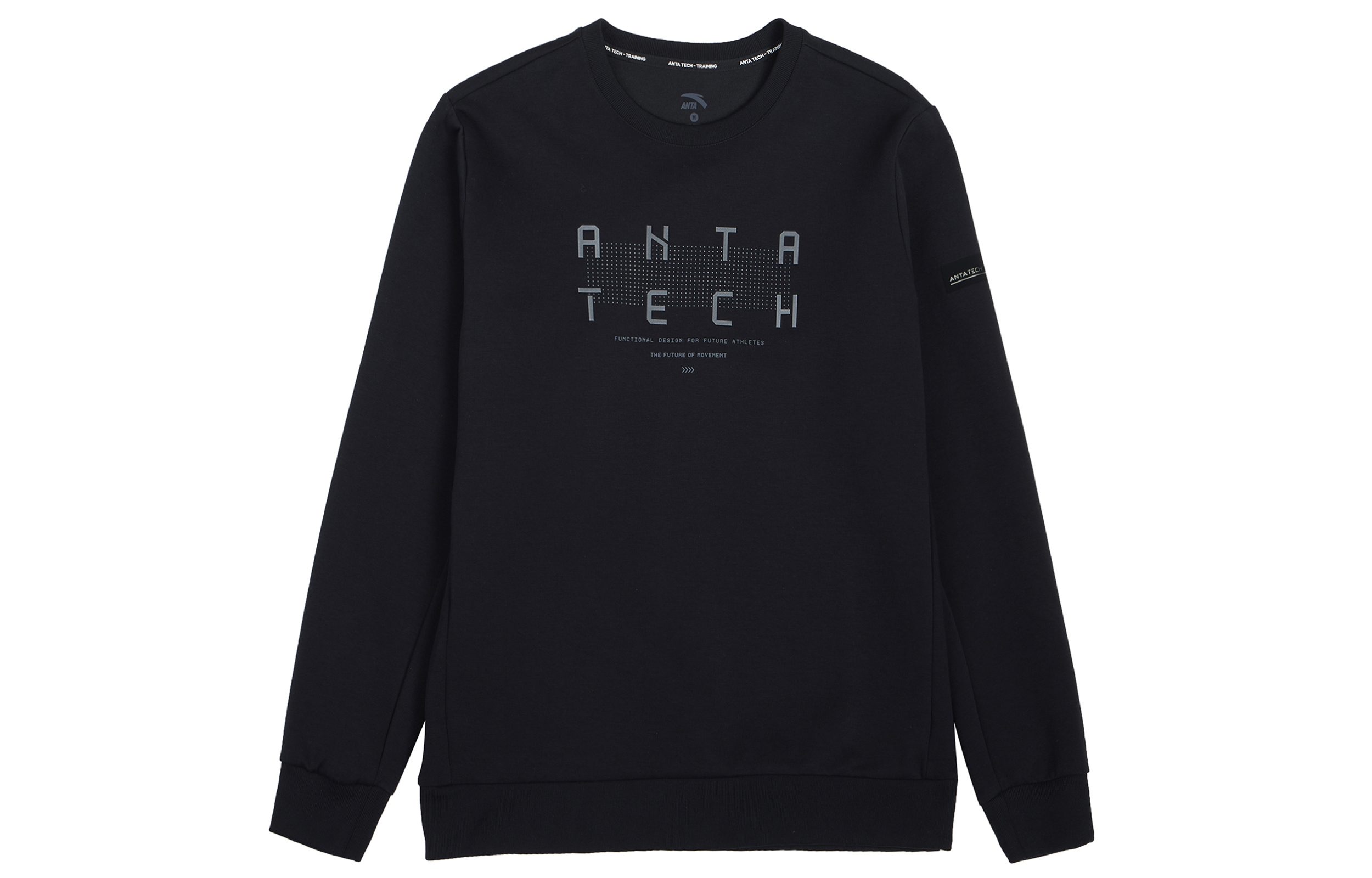 Anta Lifestyle Crewneck Pullover Sweatshirt Men’s Basic Black 152337713-5