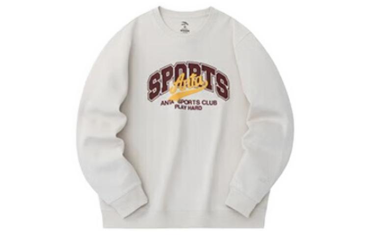 Anta Lifestyle Crewneck Pullover Sweatshirt Unisex - Off-White 152338701-1