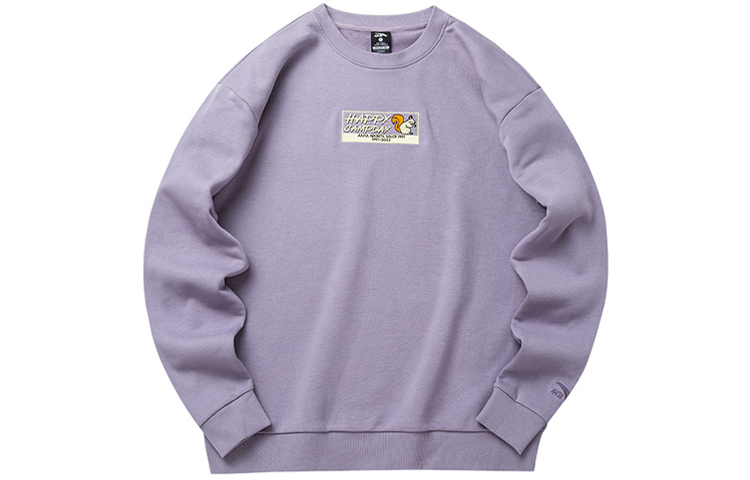 Anta Lifestyle Embroidered Logo Sweatshirt Lavender Purple Unisex 952218731-5