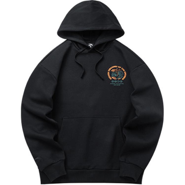 Anta Lifestyle Fleece-Lined Hoodie Winter Black 152148715R-2