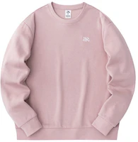Anta Lifestyle Fleece-Lined Knit Pullover Unisex Sweatshirt Hibiscus Pink 972348711-5 Anta Lifestyle Fleece-Lined Knit Pullover Unisex Sweatshirt Hibiscus Pink 972348711-5