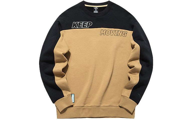 Anta Lifestyle Fleece Crewneck Pullover Sweatshirt Unisex Papaya Orange 952148709-3