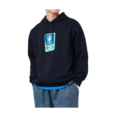 Anta Lifestyle Geometric Print Hoodie Unisex - Basic Black 172248705-4