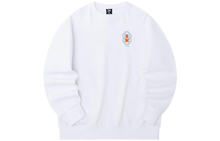 Anta Lifestyle Graphic Print Crewneck Sweatshirt Unisex White 172238714-2
