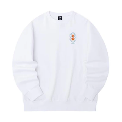 Anta Lifestyle Graphic Print Crewneck Sweatshirt Unisex White 172238714-2