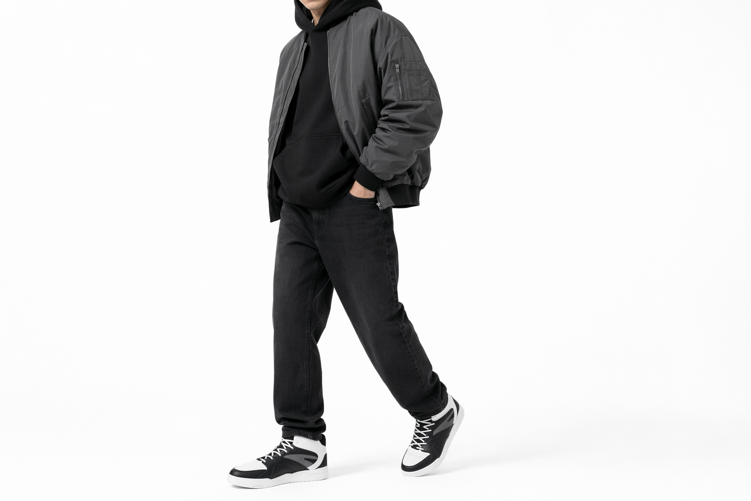 Order Anta Lifestyle High-Top 'Black White' 11911811-5