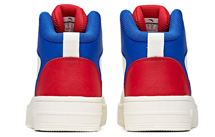 Shop Anta Lifestyle High-Top 'White Blue Red' 912038010-6