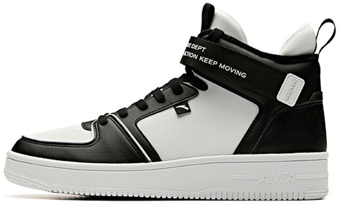 安踏 生活系列 高幫板鞋 黑白 加絨 Buy 安踏 生活系列 高幫板鞋 黑白 加絨