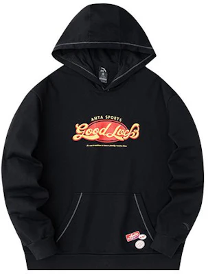 安踏黑色宽松版连帽衫男女同款 "好事发生" 套头卫衣 952418721-3 Buy 安踏黑色宽松版连帽衫男女同款 "好事发生" 套头卫衣 952418721-3