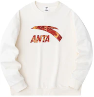Anta Lifestyle Logo Crewneck Pullover Sweater Unisex - Duck Down White 952418722-1 Anta Lifestyle Logo Crewneck Pullover Sweater Unisex - Duck Down White 952418722-1