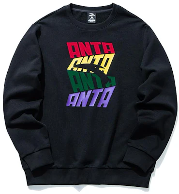 安踏生活風Logo圓領黑色長袖休閒衛衣 952038712-2 Buy 安踏生活風Logo圓領黑色長袖休閒衛衣 952038712-2