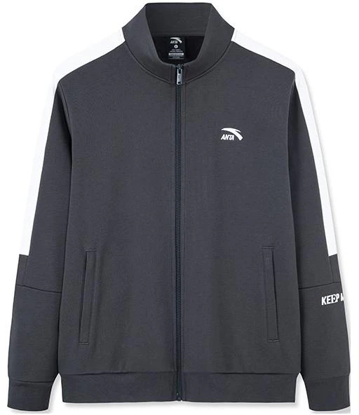 anta-lifestyle-logo-patch-zip-up-high-collar-sweatshirt-unisex-gray-152238719-r-1